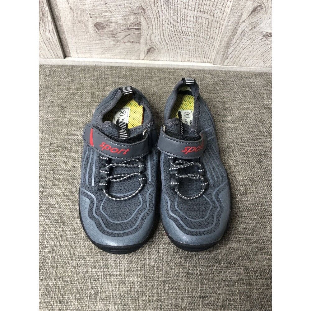 Sport Kids Boys Gray Red Shoes Sz 11.5 Aqua Water Beach Pool Summer Hiking Lake - Picture 5 of 8